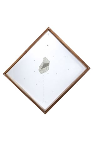 Ugo Carrega (Genova 1935 )&quot;Du&quot; 1971 tecnica mista e collage su due...