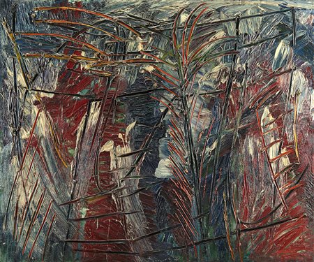 Enrico Della Torre (Pizzighettone 1931 )&quot;Canneto&quot; 1957 olio su...