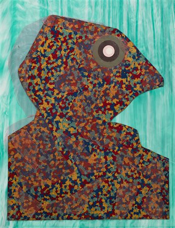 Enrico Baj (Milano 1924 - Vergiate 2003)&quot;Profilo&quot; 1967 collage di...