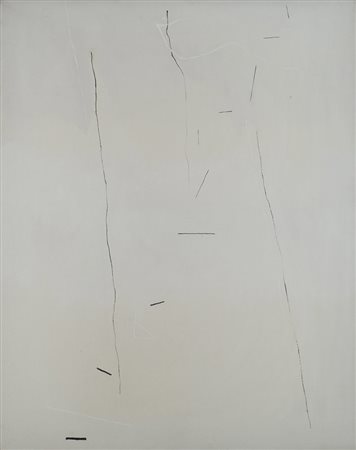 Valentino Vago (Barlassina 1931 )&quot;A.95&quot; 1971 olio su tela, cm 92x73...