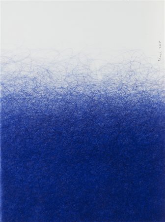 Irma Blank (Celle 1934 )&quot;Orizzonte&quot; 2005 biro su poliestere, cm...