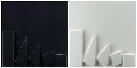 Marcello Morandini (Mantova 1940 )&quot;Struttura&quot; 1975 (dittico)...