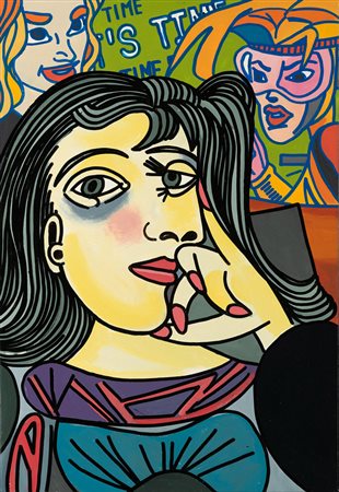 Gudmundur Err&ograve; (Olafsvik 1932 )&quot;Relaxing&quot; 1999 acrilico su...