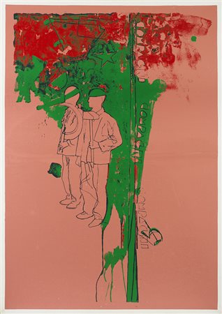 Mario Schifano (Homs 1934 - Roma 1998)&quot;Senza titolo&quot; anni '70...