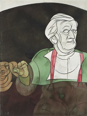 Valerio Adami (Bologna 1935 )&quot;Richard Wagner (Dal diario di...