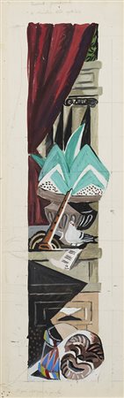 Gino Severini (Cortona 1883 - Parigi 1966)&quot;Bozzetto per una delle quinte...