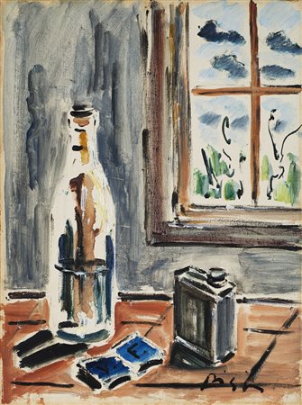 Filippo De Pisis (Ferrara 1896 - Milano 1956)&quot;Natura morta con...