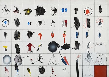 Emilio Scanavino (Genova 1922 - Milano 1986)&quot;Alfabeto senza fine&quot;...