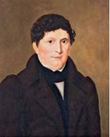 Scuola Francese del XIX secolo RITRATTO DI NOTABILE olio su tela, cm 60x49.