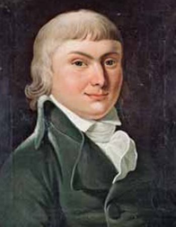 Scuola Tedesca del XIX secolo RITRATTO DI GENTILUOMO olio su tela, cm 46x37.