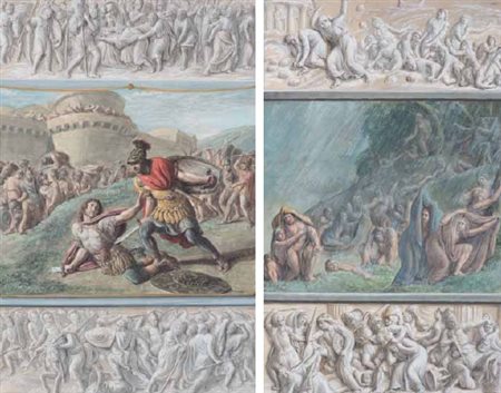 Luigi Ademollo Milano 1764 – Firenze 1849 A) DUELLO TRA ETTORE E ACHILLE...