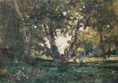 Cesare Gheduzzi Crispellano 1894 – Torino 1944 PAESAGGIO olio su tela, cm...