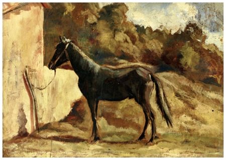 SPARTACO CARLINI Pisa 1884 – Pisa 1949 Senza titolo Olio su tavola 22,5 x 32....