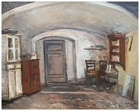 GAETANO BOCCHETTI Napoli 1888 – Napoli 1990 Senza titolo Olio su tavola 45 x...