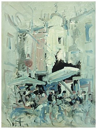 ALVARO DANTI Livorno 1911 – Livorno 1985 Senza titolo Olio su faesite 40 x...