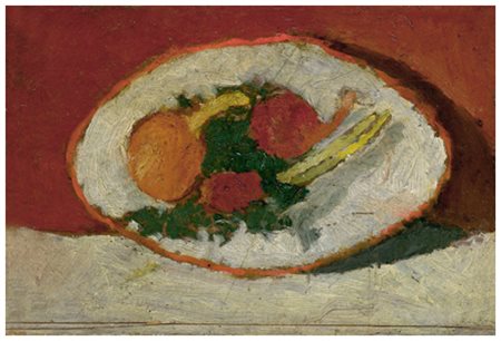 VALENTINO GHIGLIA Firenze 1903 – Firenze 1960 Senza titolo Olio su cartone...