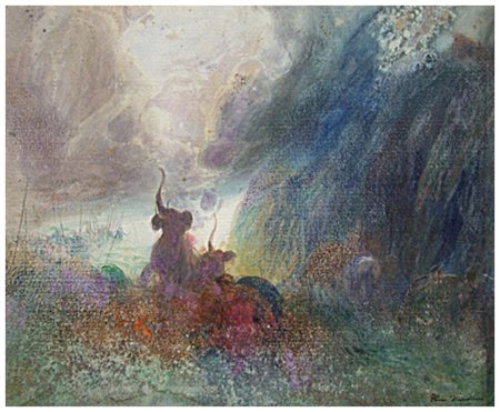 PLINIO NOMELLINI Livorno 1866 – Firenze 1943 Senza titolo T.m. su cartoncino...