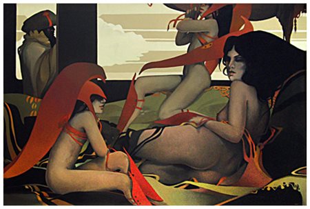 ANTONIO BOBO’ Livorno 1948 Senza titolo Olio su tela 80 x 120. Firma in b. a...