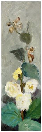 PIERO GADDI Senza titolo 1963 Olio su cartone telato 60 x 20. Firma e data in...