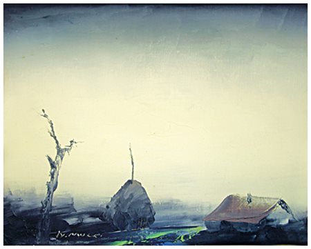 PIETRO MORANDO Alessandria 1889 – Alessandria 1980 Riposo del potatore Olio...