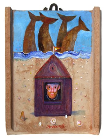 SILVANO PASSAGLIA Viareggio 1925 Senza titolo Olio su tela 70 x 50. Firma in...