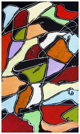 ORTEGA (Alfredo Martini) Firenze 1955 Senza titolo Pittura materica su tela...