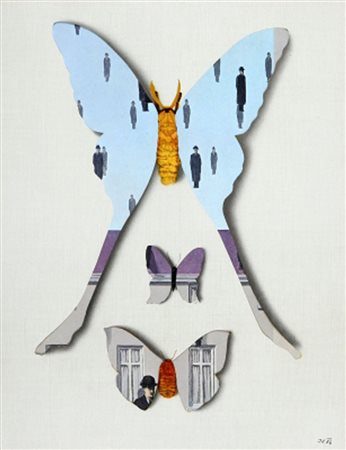 JIRI KOLAR 1914 – 2002 Senza titolo, 1986 Collage su cartoncino, cm. 29 x...