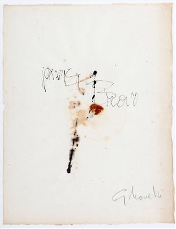 GASTONE NOVELLI 1925 – 1968 Bravo Bravo, 1957 Tecnica mista su carta...