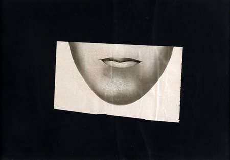 MIMMO ROTELLA 1918 – 2006 Senza titolo, 1975 Collage su cartoncino, cm. 35 x...