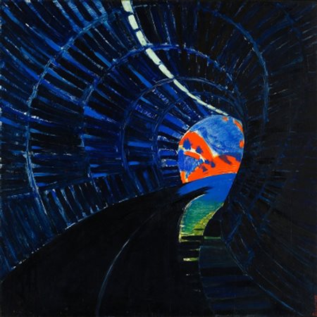 TITINA MASELLI 1924 – 2005 Galleria sull’autostrada, 1961 Olio su tavola, cm....