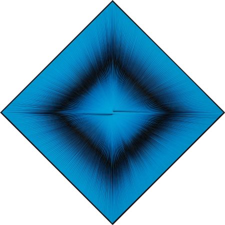 TONI COSTA 1935 – 2013 Dinamica visuale, 1969 Lamelle PVC su tavola, cm. 70 x...