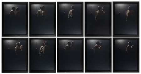 MICHELE ZAZA 1948 Mimesi, 1975 Dieci fotografie a colori, cm. 40 X 30 cadauno...