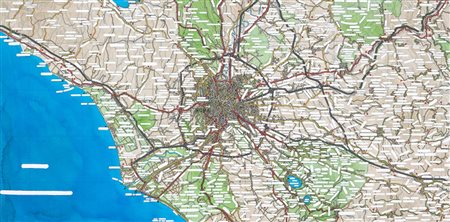 EMILIO ISGRO’ 1937 Roma tagliente, 2007 Acrilico su tela, cm. 50 x 100...