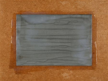 ENZO CACCIOLA 1945 Senza titolo, 1977 Cemento su faesite, cm. 34 x 44 Firmato...