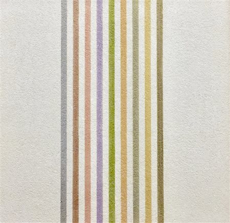 ELIO MARCHEGIANI "Grammatura di colore"supporto intonaco 64,5X64,5 autentica...