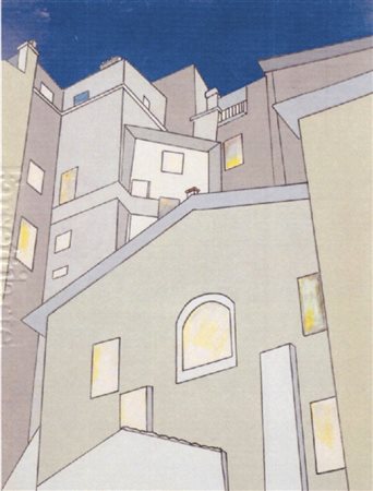 RENATO MAMBOR '' telegiornale'' olio e smalto su tela su tavola 80x59.6 2005...