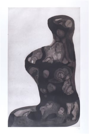 Henry Spencer Moore Inghilterra 1898 - 1986 dim. 118x85 cm. "Senza titolo",...