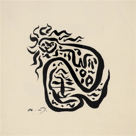 Andrè Masson Balagny sur Thrain, 1896 - Parigi, 1987 16,5x16,5 cm....