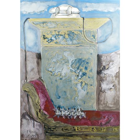 Sergio Vacchi Castenaso di Bologna 1925 - 2007 70x50 cm. "Senza titolo", olio...