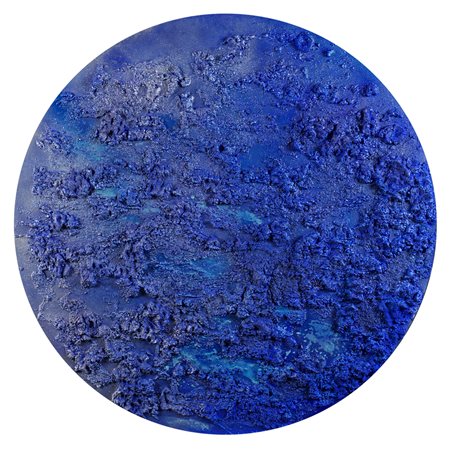Paola Romano Monterotondo 1951 d. 120 cm. "Luna azzurra", 2015, tecnica mista...