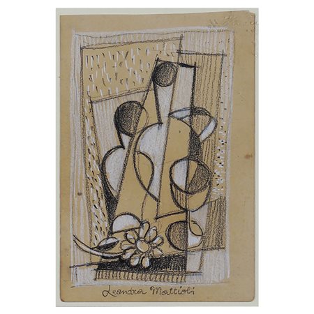 Leandra Mattioli Italia XX Sec. 19x13 cm. "Senza titolo", matite su carta,...