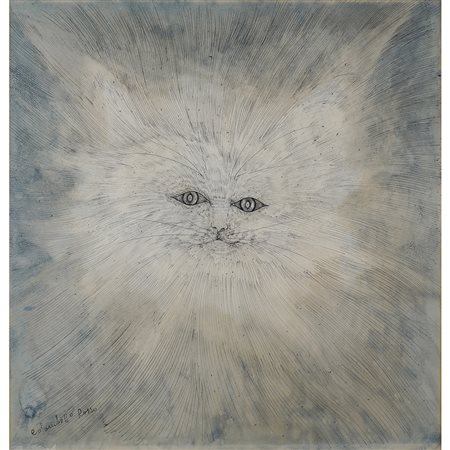 Enrico Colombotto Rosso Torino 1925 - Casale Monferrato 2013 50x50 cm....