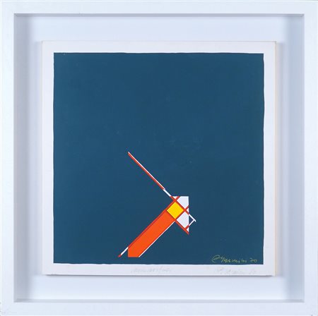 Oddino Guarnieri Italia 1932 - 2016 50x50 cm. "Metamorfosi", tecnica mista su...