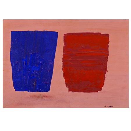 Pietro Consagra Mazara del Vallo 1920 - Milano 2005 60x85 cm. "C156", tempera...