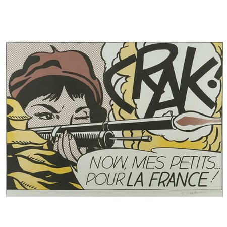 Roy Lichtenstein New York 1923 - 1997 48,9x70,2 cm. "Crak !", litografia...
