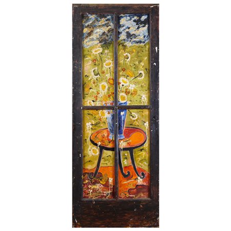 Dedè (Andrea Brandani) Belo Horizonte 1962 200x75 cm. "Flying Flower's behind...