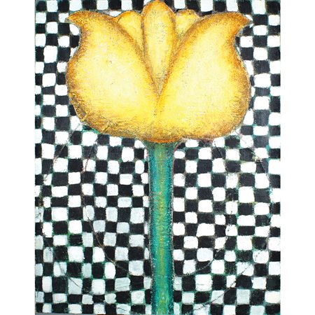 Rochelle Cheever XX Sec. 130x100 cm. "Spinning forward", tecnica mista su...