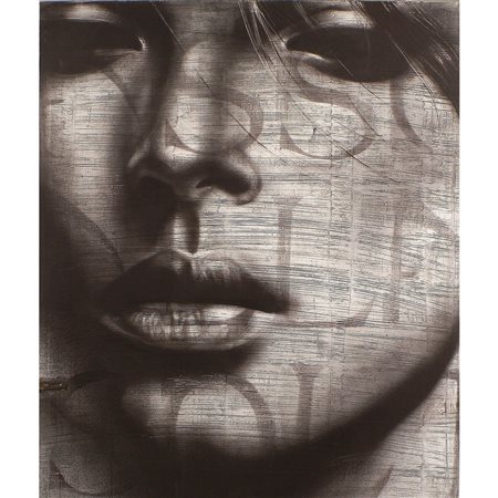 Michela Crisostomi Terni 1976 120x120 cm. "Nuova icona santa" acrilico su...