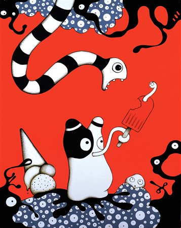 Hackatao (Sergio Scalet Transacqua 1973 - Nadia Squarci Udine 1977 90x70 cm....