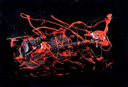 Bernard Aubertin Fontaney-aux-Roses 1934 - 2015 90x60 cm. "Violino", scultura...